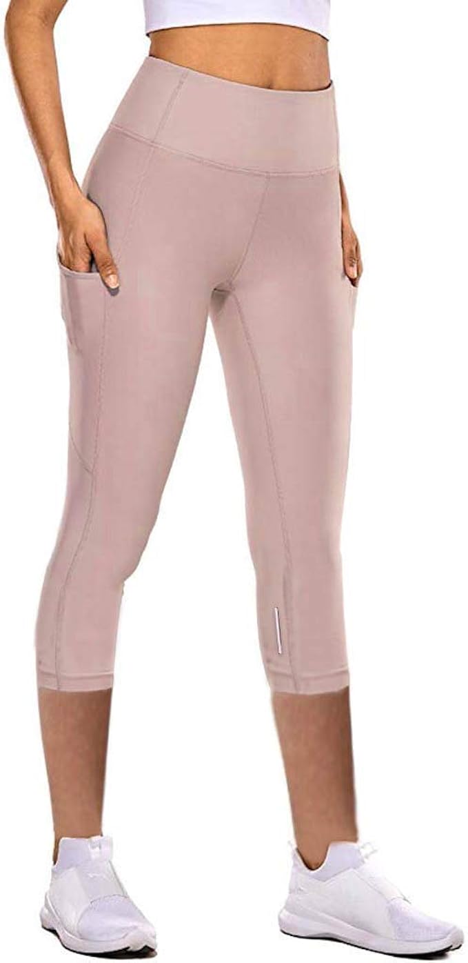 high waisted black capris