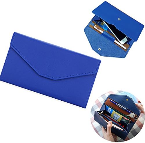 NEWANIMA Fashion Leather Women Phone Passport Holder Envelope multifunction wallet