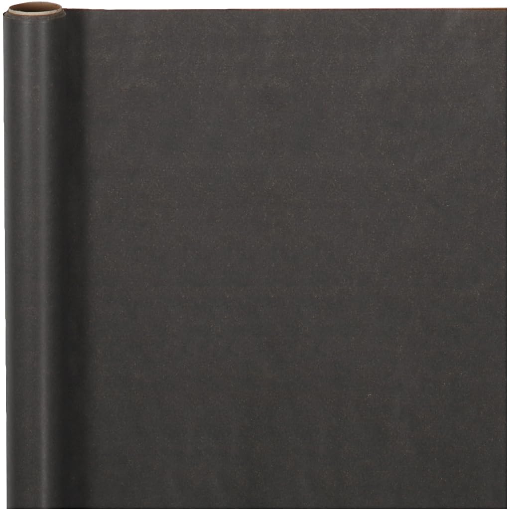 Creativ Company Wrapping Paper, Dark Grey, 50cm x 5m