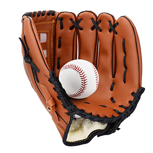 Unihoh Baseball Glove Softball Gloves - Right Hand Throw - Adult and Youth Sizes - 12,5in Size Mitts - Easy Break in Baseball Mitt - Thumbnail 5
