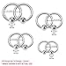 BodyJ4You 8PC Ball Closure Piercing Ring BCR 14G Steel Ear Lobe Tragus Daith Nose Septum Lip Nipple