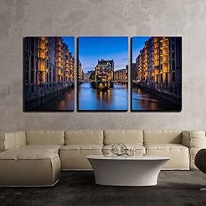 The Hamburg Warehouse District (German Speicherstadt) x3 Panels