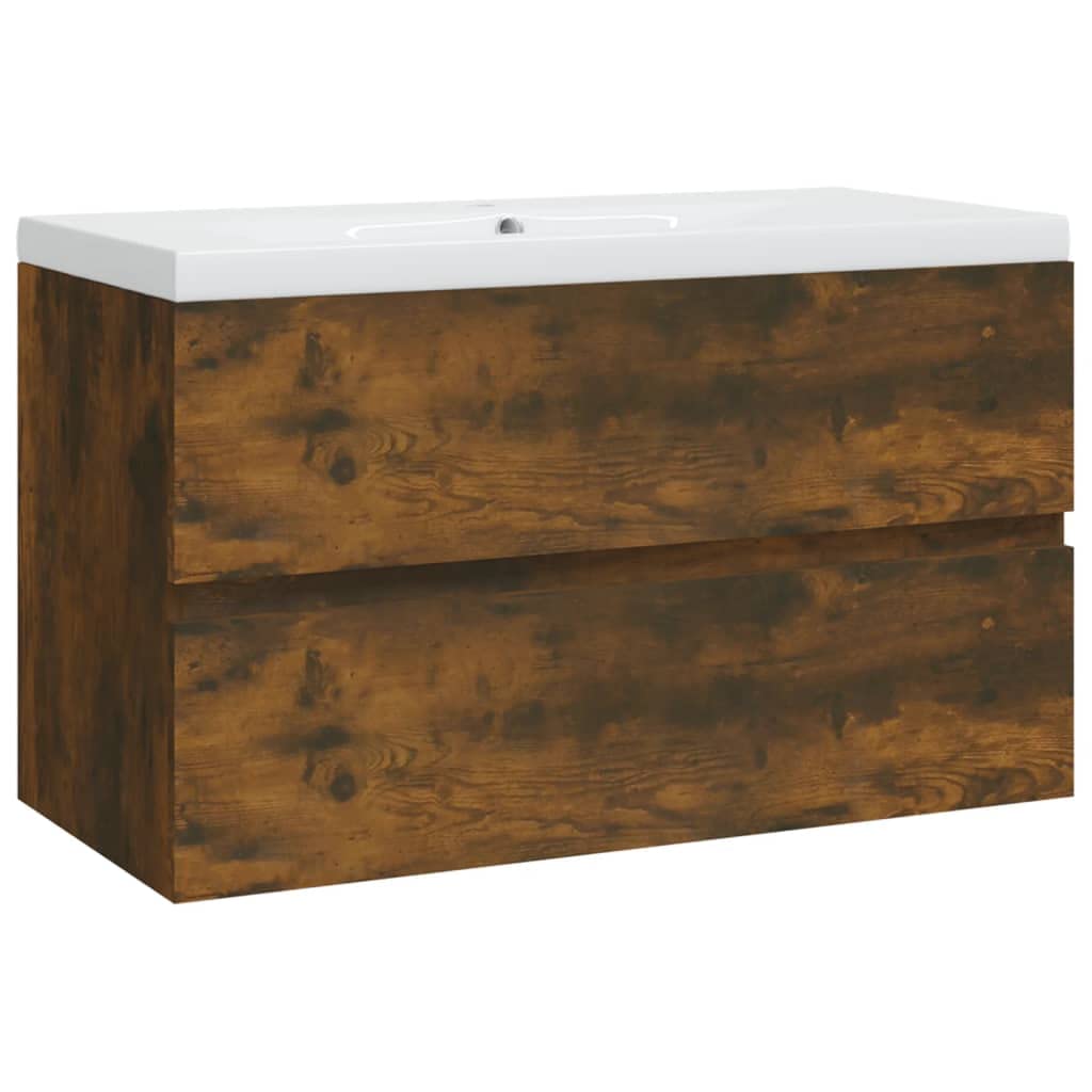 vidaXL-Mueble-con-Lavabo-de-Madera-contrachapada-Roble-Ahumado