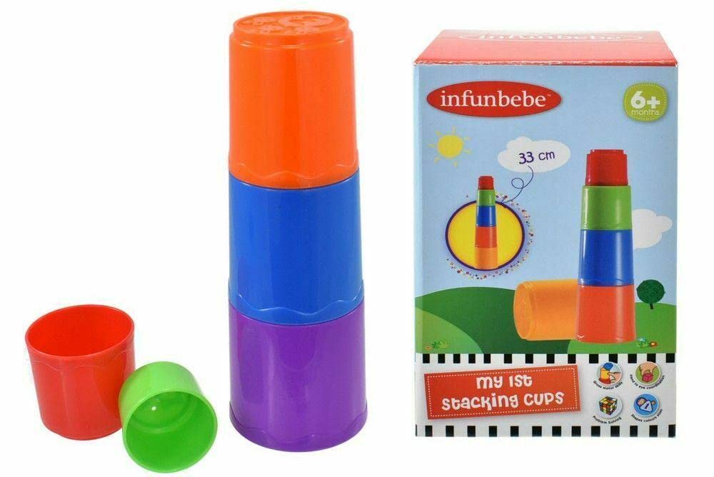 Baby Toys Stacking Cups | Sensory Learning Toddler Toys Stacking Cups for Children Aged 6 Months +