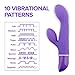 Rabbit Vibrator for Vagina - Dildo Vibrator Adult Toy - Sex for Couples - G Spot Vibrator Stimulator - Clit Vibrator - Suitable Male Sex Toy for Anal Play - Adult Toy for Couples, Purple, Lyps Holly