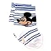 Mickey Mouse Baby 6 pk Socks (0-6M, Mickey Blue Crew)