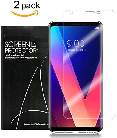 [2 Pack]For LG V30 Screen Protector,Datou[Case Friendly][3D Curved Full Coverage][Anti-Scratch][Anti-Shatter]TPU Protective PET Film Screen Soft Flexible Cover for LG V30