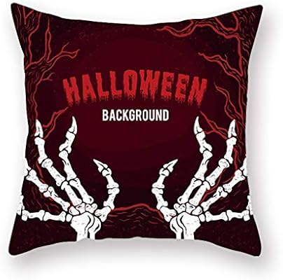 Aojian Aojain Halloween Pumpkin Print Pillow Covers Decorative
