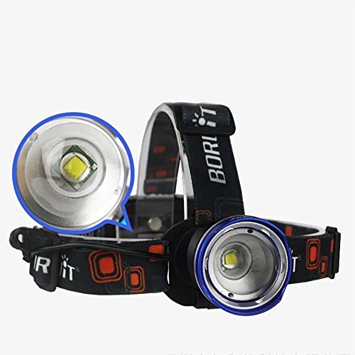 image for BESTSUN Zoomable LED Headlamp 3 Mode Water-Resistant Headlight Hands F