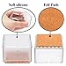LimBridge Chair Leg Wood Floor Protectors, Chair Feet Glides Furniture Carpet Saver, Silicone Caps with Felt Pads #16, Square Length 1-11/16