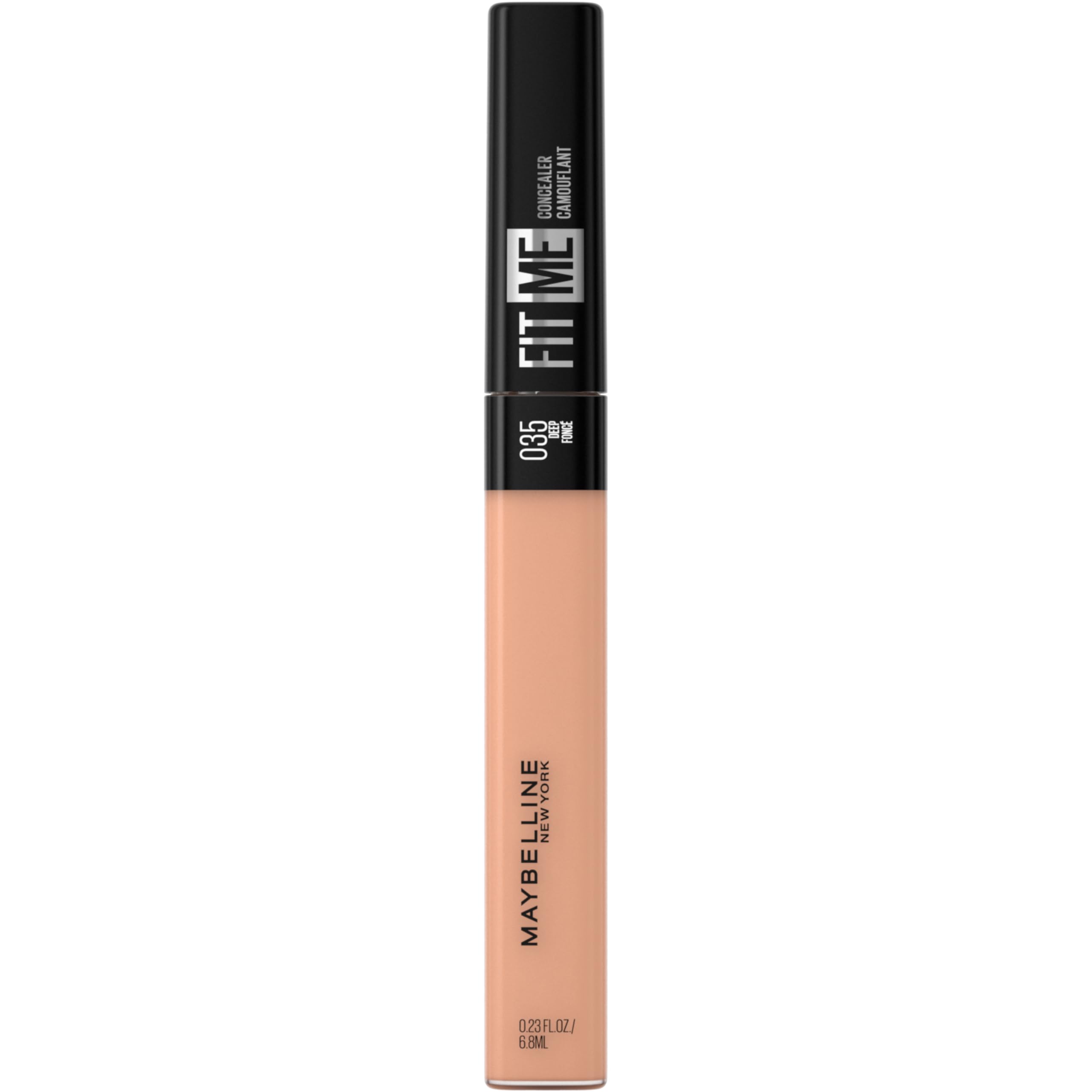 Maybelline Concealer, Fit Me! Full Coverage Concealer for Face, Oil Free, Delivers Even Complexion, Non-Comedogenic, Matte & Poreless Ultra Blendable, Shade: Deep 35, 6.8 ml