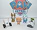 Cake Toppers Paw Patrol Deluxe Mini Cupcake Decorations Set of 14 Featuring Old and New Pups Like Everest and Tracker, New Vehicles, Special Sticker and ToyRing.