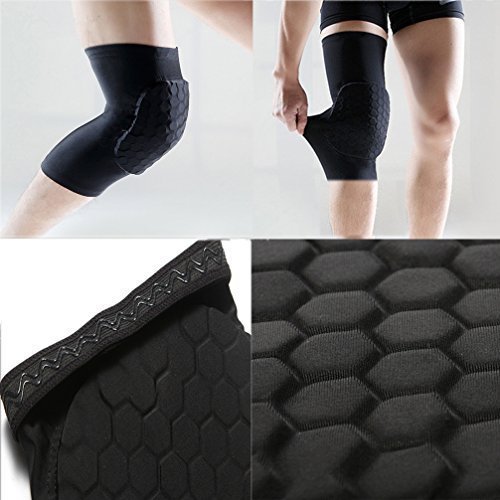 image for Luwint Honeycomb Compression Basketball Knee Sleeves for Men Women - H