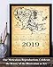 2019 Calendar - The Realm Of Middle Earth Map - 11x14 Unframed Calendar Art Print - Great Calendar for Lord of the Rings and Hobbit Fans