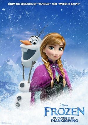 Frozen Poster 24x36 inches Kristen Bell Gloss Print Art 111