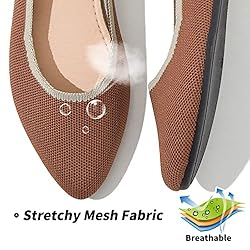 BABUDOG Womens Memory Foam Flats Shoes,Breathable