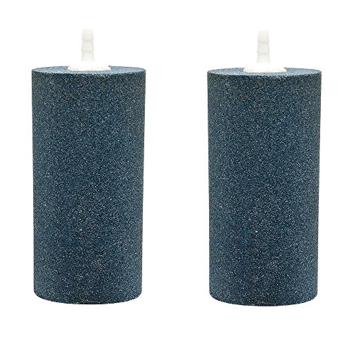 Pawfly 2 PCS Large Air Stones Cylinder for Hydroponic Systems, Ponds, Aquarium or Fish Tank, Air Stone Diffuser Produces Fine Bubbles
