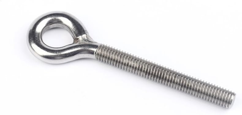 M10 304 Stainless Steel Closed Welding Coil Screw Threaded Rod Ring Bolt 5PCS