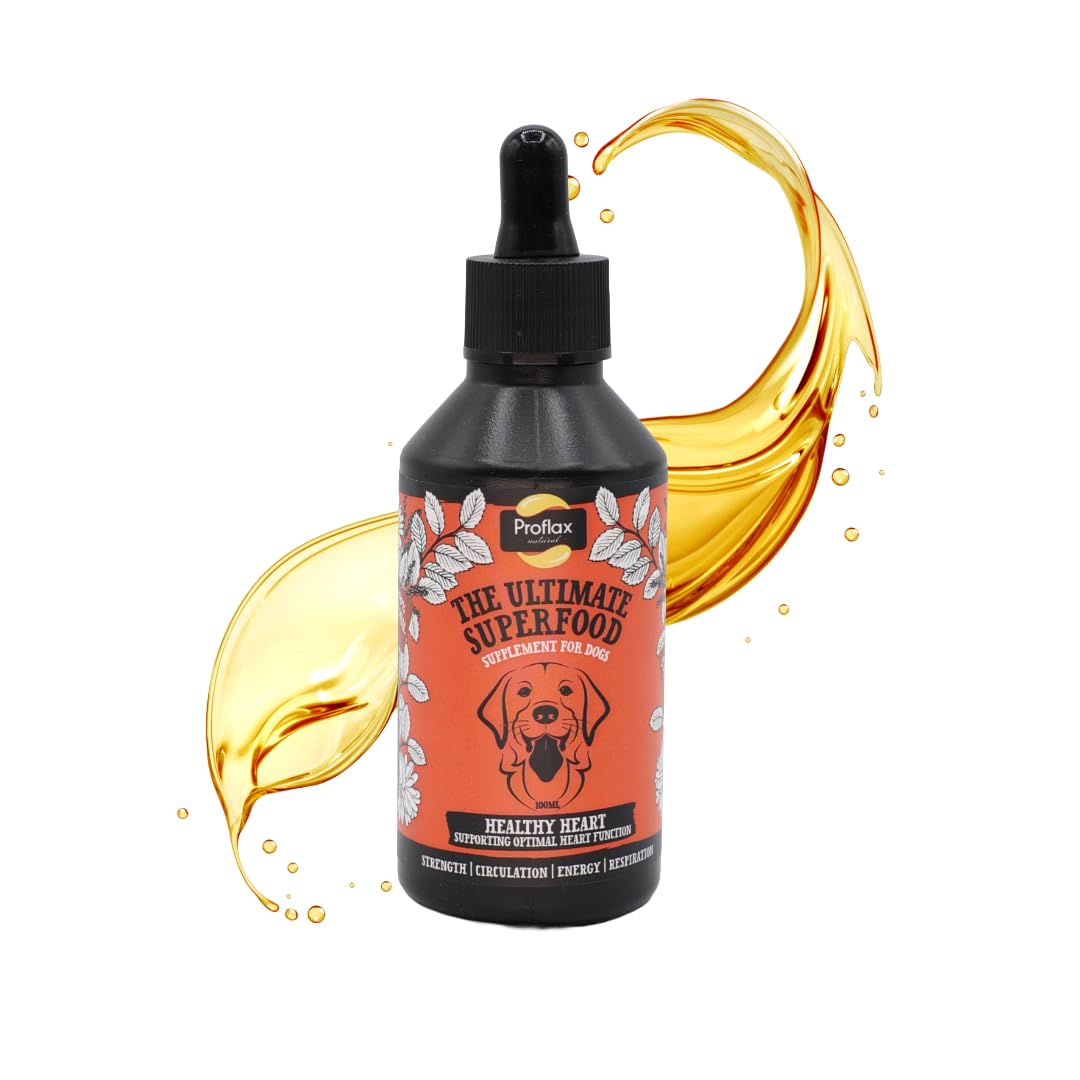 Proflax Healthy Heart Cardiac Support for Dogs – Circulation, Heart Health & Emotional Balance - 100ml