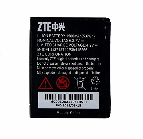 ZTE Li3715T42P3h415266/LI3715T42P3h415266 ZTE LI3715T42P3h415266 Battery Fury AT&T Avail Original OEM - Non-Retail Packaging - Black ZTE Li3715T42P3h415266/LI3715T42P3h415266 ZTE LI3715T42P3h415266 Battery Fury AT&T Avail Original OEM - Non-Retail Packaging - Black