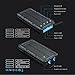 Solar Charger, Soluser 13500mAh Premium Solar Power Bank Dual USB Backup Battery Pack Charger, Outdoor Portable Solar External Battery Charger 2 Led Flashlight for Hiking, Camping, More