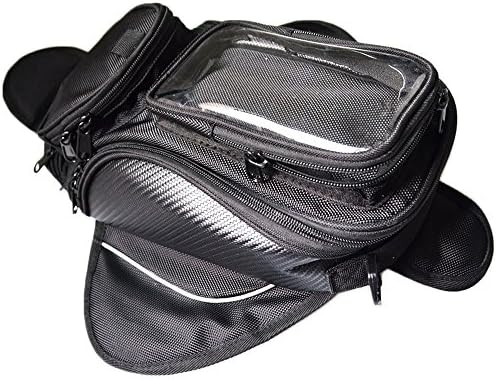 FEELWIND Motorcycle Tank Bag Magnetic Universal Oil Fuel Riding Waterproof Black Bag Case for Motorcycle and Motorbike