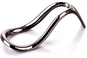 Cauaoa Glossy Black Tobacco Pipe Stand, Useful Durable Stainless Steel Cigar Tobacco Smoking Holder Display Stand Pipe Tool Portable Tobacco Pipe Stands