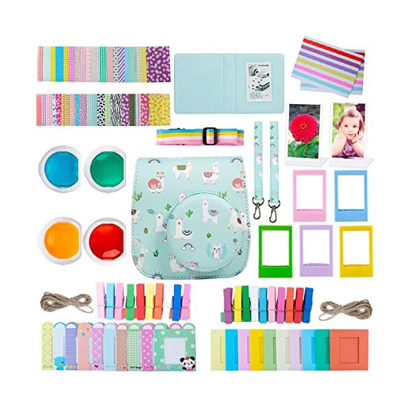 ZWOOS 10 in 1 Zubehör Kompatibel mit Instax Mini 11/9/8 Sofortbildkamera, einschließlich Kameratasche, Album und Anderen…