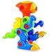 SUPRBIRD Take Apart Toys, Dinosaur Toys (70 Pieces), Construction Engineering STEM Learning Toy Building Construction Play Set, Best Toy Gift for Kids (Set of 2) (Colorful)