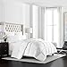 Beckham Hotel Collection Heavyweight Goose Down Alternative Comforter - Hotel Quality Luxury Hypoallergenic Duvet Insert - Warm Winter Comforter - King/Cal King – White