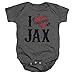 Sons Of Anarchy I Heart Jax Unisex Baby Snapsuit (Charcoal, 6 Months)
