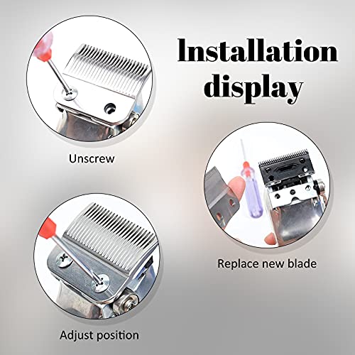 Professional Adjustable Clippers Blades, Carbon Steel Hair Clipper