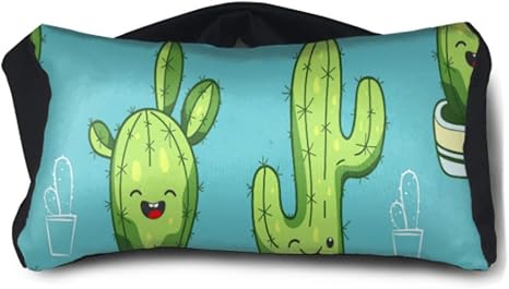 Amazon Com Enevotx Personalized Sleep Mask Cute Kawaii Cactus Succulents Unisex Multi Purpose Teen Sleeping Mask One Size Fits All For Family Airplanes Office Trip Home Kitchen