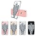 MOSNOVO Mint Henna Elephant Designed for iPhone SE 2020 Case/Designed for iPhone 8 Case/Designed for iPhone 7 Case - Clear