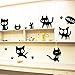HUNGER The Day of a Cat Removable PVC Wall Sticker Decal Room Decor FBA
