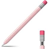 Fintie Soft Silicone Sleeve for Apple Pencil (USB-C), Pink | Lightweight Pen Protective Cover, Anti-Slip Grip, Ergonomic Design, Writing &amp; Drawing Comfort, Supports Magnetic Attachment