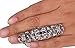 KINGDE Silver Double Full Finger Knuckle Adgustable Hinged Armor Long Ring(R11)