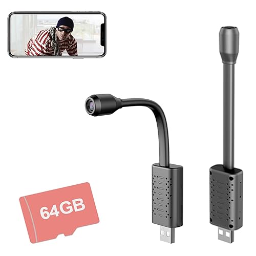 Rettru U21 Mini Wireless Camera for Home Security with 64GB SD