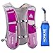 Lovtour Premium Running Race Hydration Vest Pack for Marathon, Cycling, Hiking with 20 Oz(600ml) BPA-Free TPU Soft Water Bottle As Gift (Pink)