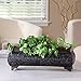 Hosley Long Embossed Metal Planter, 15-Inch
