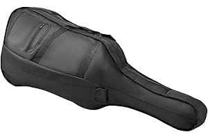 VEVOR 4/4 Full Size Cello Case, Nylon Waterproof, Lightweight Portable Travel Carrying Bag, with Reinforced Handle, Dual Shou