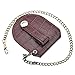 TOOGOO Vintage Leather Chain Pocket Watch Holder Storage Case Box Red Brown