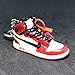 Air Jordan 1 I High Retro Off White Chicago Bulls OG Sneakers Shoes 3D Keychain Figure