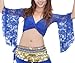 BellyLady Tribal Belly Dance Lace Butterfly Sleeve Wrap Top, Top for Christmas