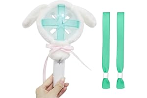 CARREUTY Lightstick Cover for TXT, Plush Lightstick Decorations Kpop Lightstick Covers Bow, Concert Light Stick Cute Cartoon Animal Ear Shape Lightstick Protective Cover for TXT Ive Enhypen Twice