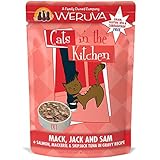 Weruva Cats in the Kitchen Mack, Jack & Sam with Mackerel, Skipjack & Salmon in Gravy Cat Food, 3oz Pouch (Pack of 8)