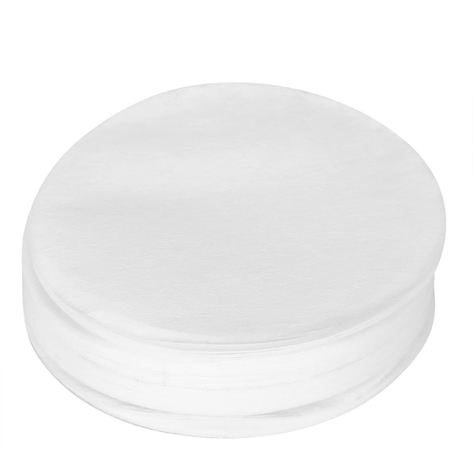 100pcs Paper Filter Set Round Coffee Tea Filter White Disposable Paper Filter Mocha Coffee Filter Paper Professional Replacement Filter for Coffee Machines Tea Cup (6号 60mm)