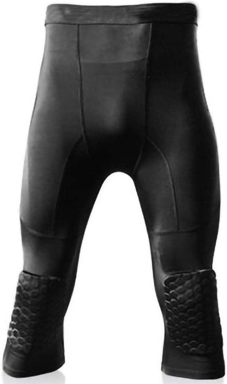 Legendfit Basketball Compression Pants with Knee Pads 3/4 Capri Training Tights Leggings Protector Gear for Kids Youth Adult : Clothing
