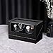 CRITIRON Luxury Automatic Watch Winder with 2 Leather Storage (Wood Shell + Leather Pillow + Piano Paint + Tempered Glass) (2+2)
