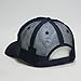 Plain Tone on Tone Cotton Mesh Adjustable Low Profile Baseball Cap Quilt Camo Heather Distressed (Navy)